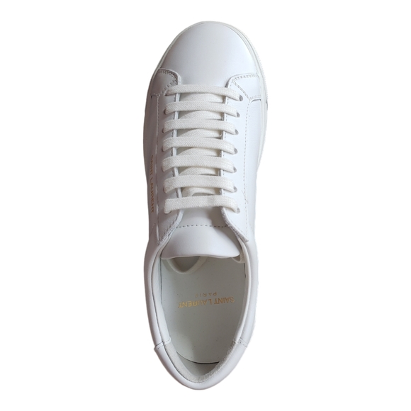 Saint Laurent Andy Low Top Logo SL Lace Up Sneakers - Picture 7 of 8